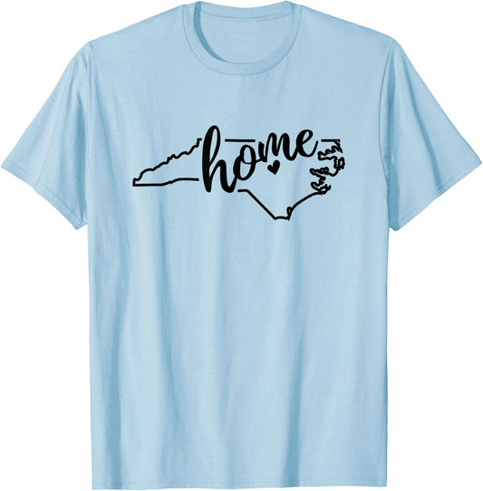 North Carolina Home - North Carolina T-Shirt - T-Shirt | Light Blue