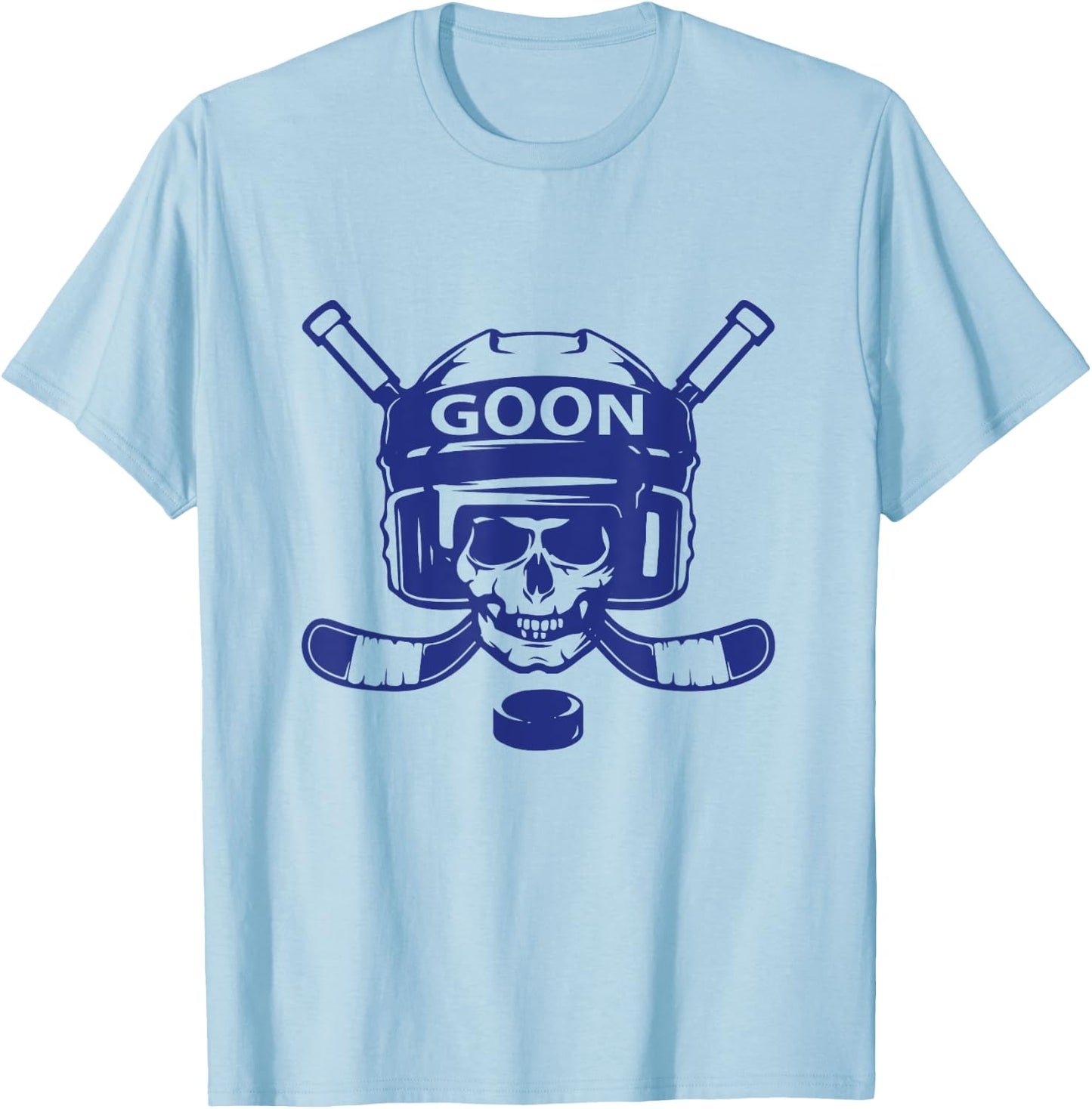 Goon Youth Hockey Player Fan T-Shirt - T-Shirt | Light Blue
