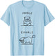 Inhale Exhale English Bulldog T-Shirt - T-Shirt | Light Blue