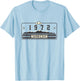 1972 Wisconsin State License Plate Dad Mom Grandpa Birthday T-Shirt - T-Shirt | Light Blue