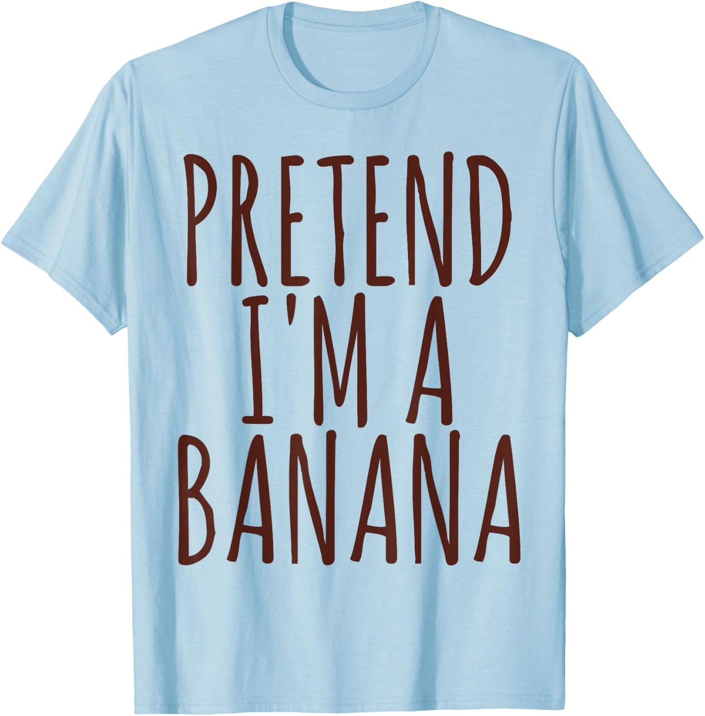 Funny Lazy Halloween Pretend I'm A Banana Gift Small T-Shirt - T-Shirt | Light Blue