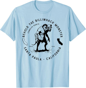 Behold the Billiwhack Monster Santa Paula CA Famous Cryptid T-Shirt - T-Shirt | Light Blue