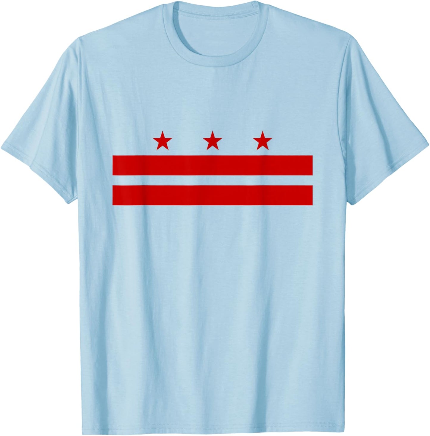 Washington, D.C. Flag, A Capital City, Men Women T-Shirt - T-Shirt | Light Blue