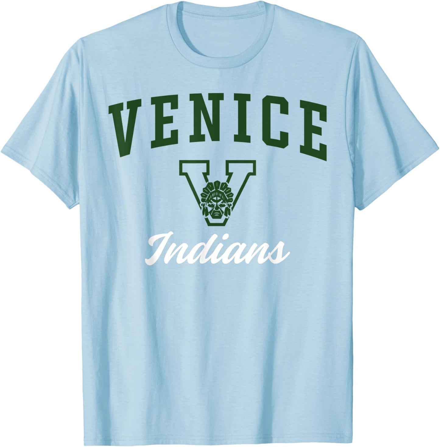 Venice High School Indians C3 T-Shirt - T-Shirt | Light Blue