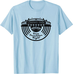Old Comiskey Park Shirt Vintage Disco Demolition Night T-Shirt - T-Shirt | Light Blue