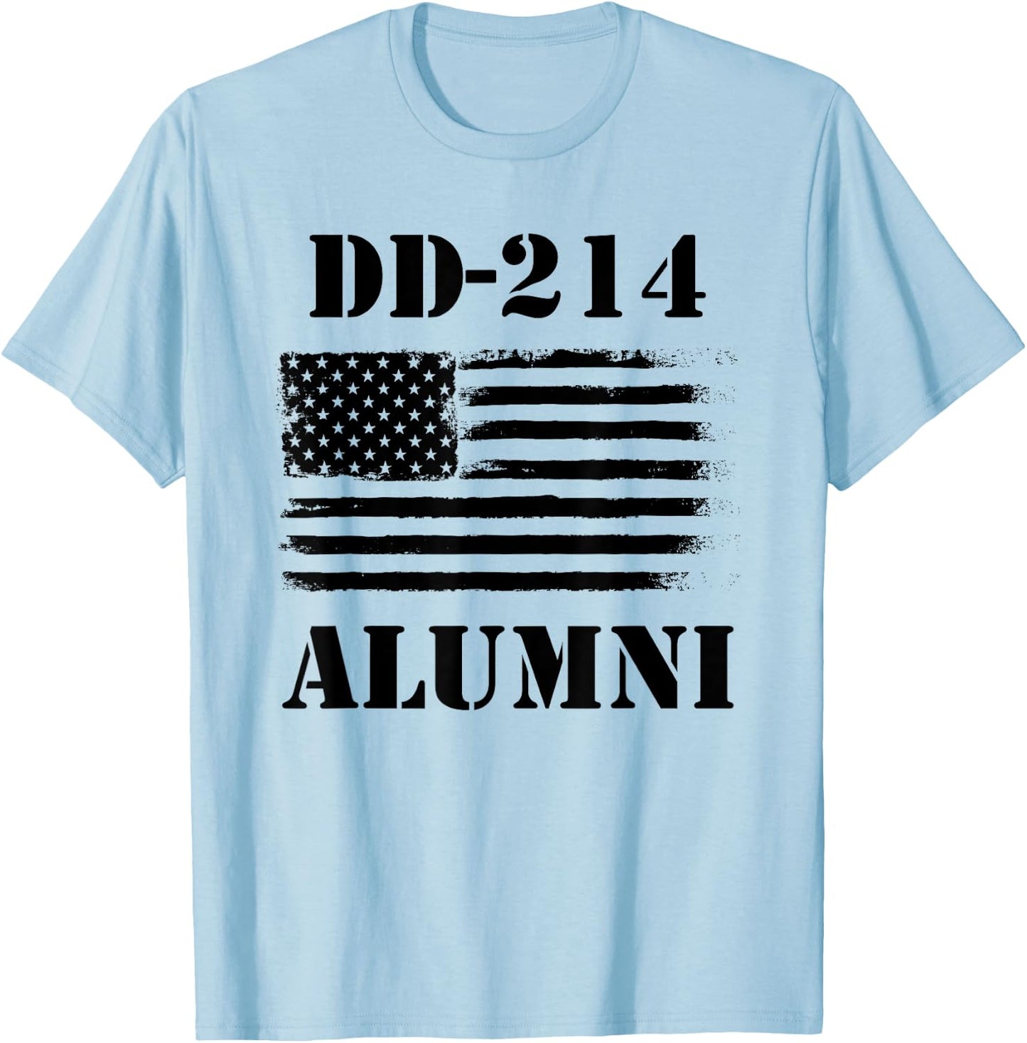 DD 214 Alumni - Veteran Gift Retired American Soldier T-Shirt - T-Shirt | Light Blue