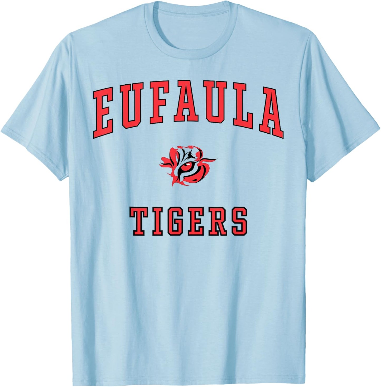 Eufaula High School Tigers C1 T-Shirt - T-Shirt | Light Blue