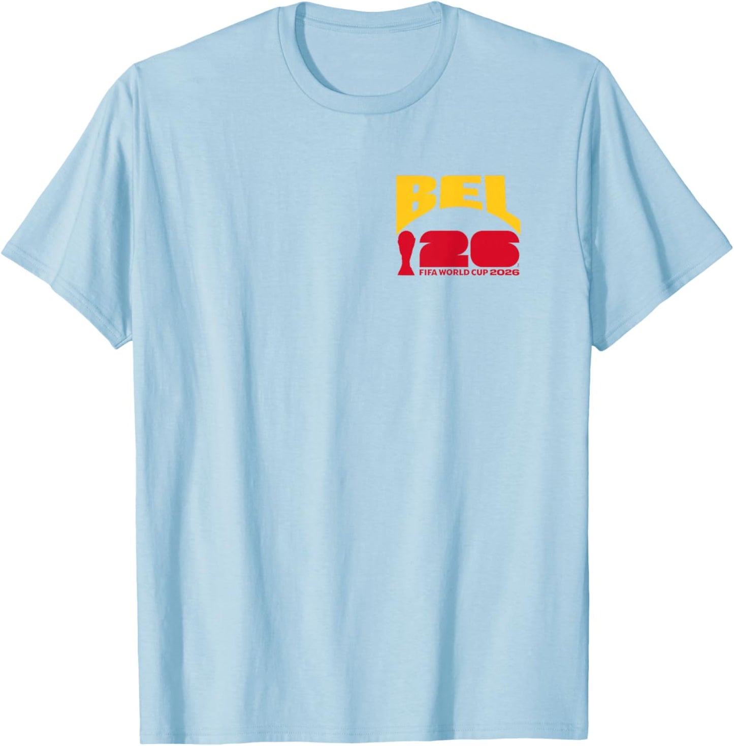 FIFA World CUP26 Belgium Ball in Goal T-Shirt - T-Shirt | Light Blue