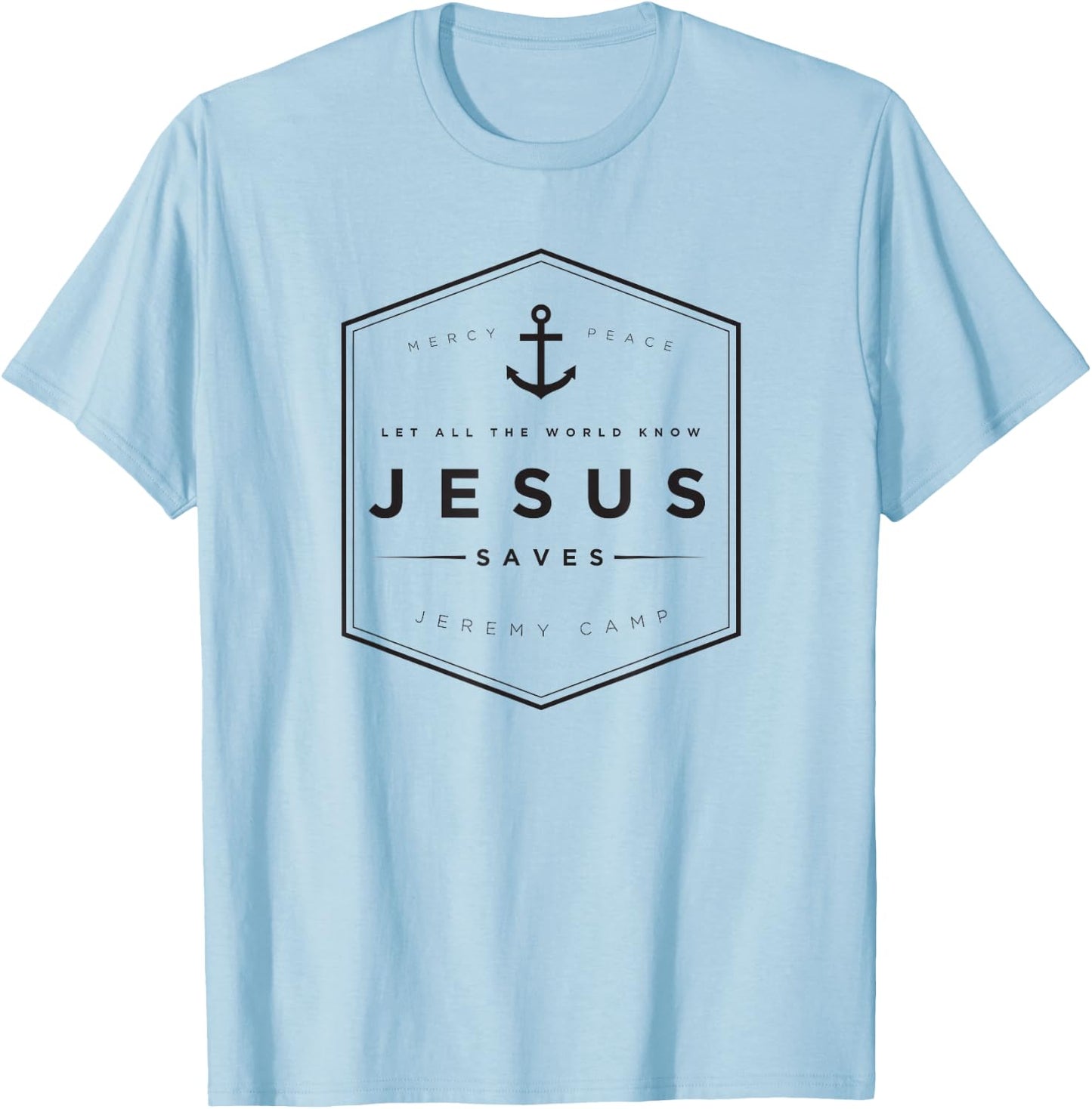 Jeremy Camp - Jesus Saves T-Shirt - T-Shirt | Light Blue