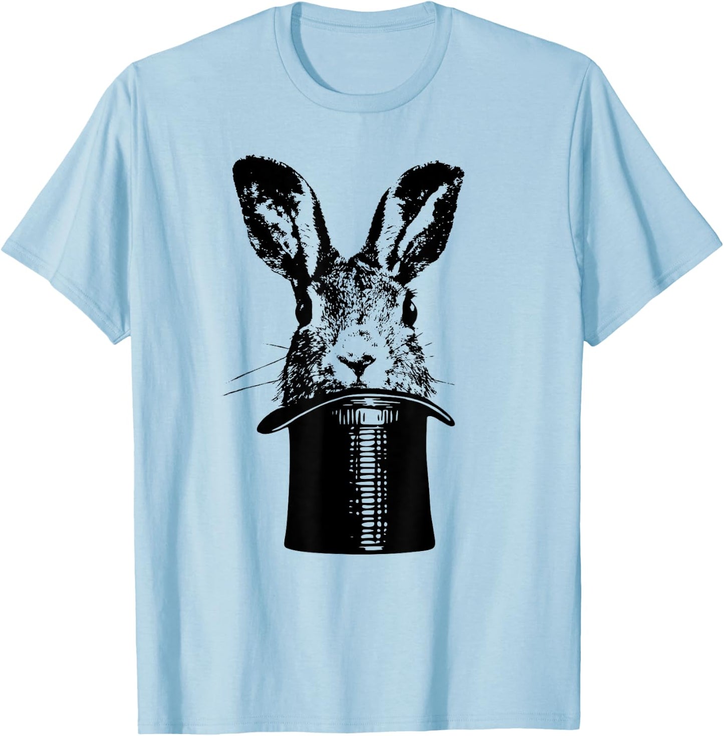 Magicians Shirt Rabbit In A Hat Vintage Magic Performer Gift T-Shirt - T-Shirt | Light Blue