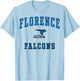Florence High School Falcons C1 T-Shirt - T-Shirt | Light Blue