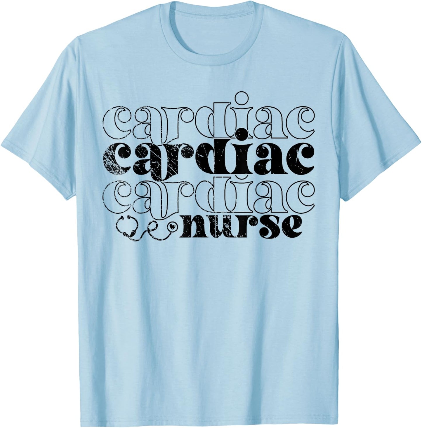 Proud Cardiac Nurse, Nursing, Nurse Lover T-Shirt - T-Shirt | Light Blue