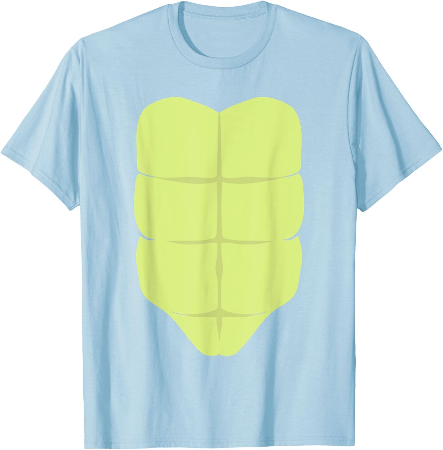 Turtle Body Belly Costume Easy Halloween Gift Reptile Lover T-Shirt - T-Shirt | Light Blue