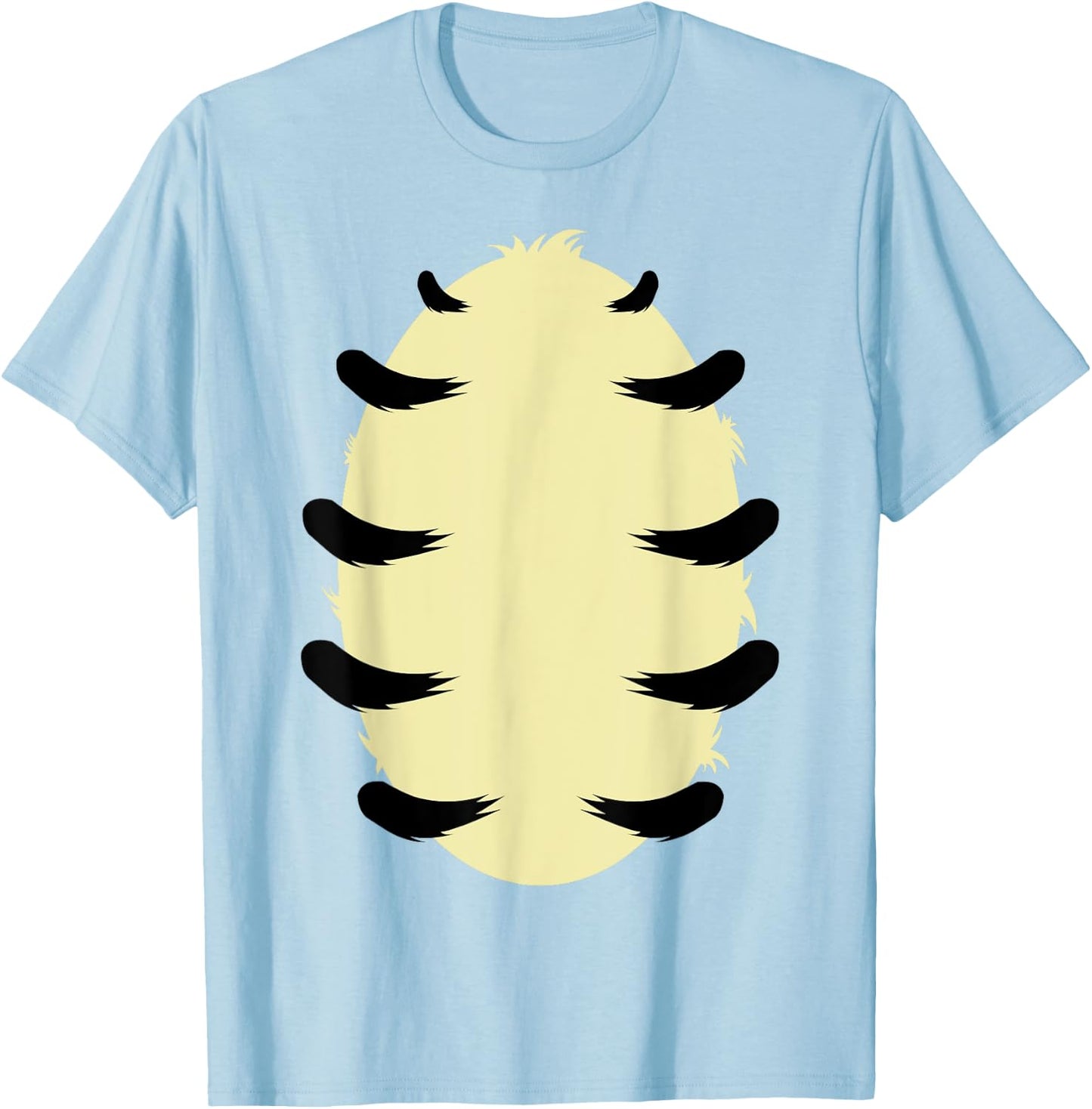 Funny Halloween Tiger Belly Tiger Costume Group Matching T-Shirt - T-Shirt | Light Blue