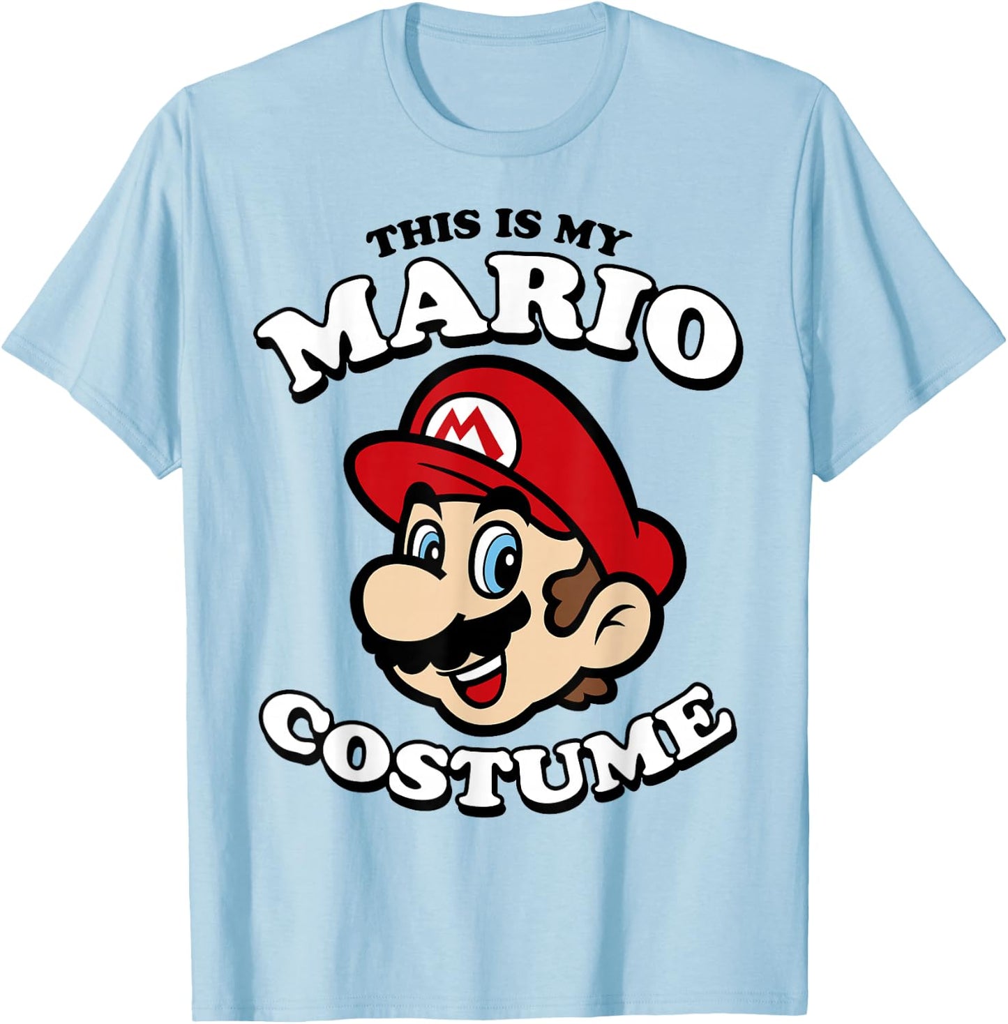 Nintendo Super Mario My Mario Costume Graphic T-Shirt - T-Shirt | Light Blue