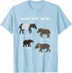 Know Your Tapirs Funny Tapir Animal Educational T Shirt T-Shirt - T-Shirt | Light Blue