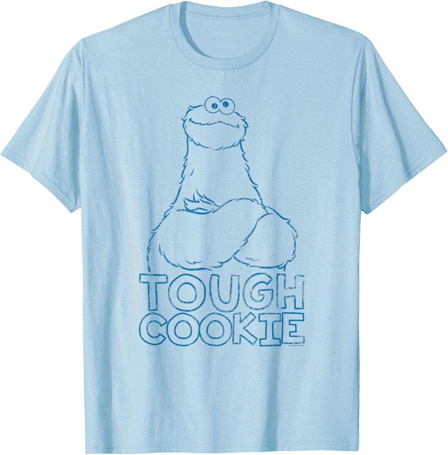 Sesame Street Cookie Monster Tough Cookie T-Shirt - T-Shirt | Light Blue