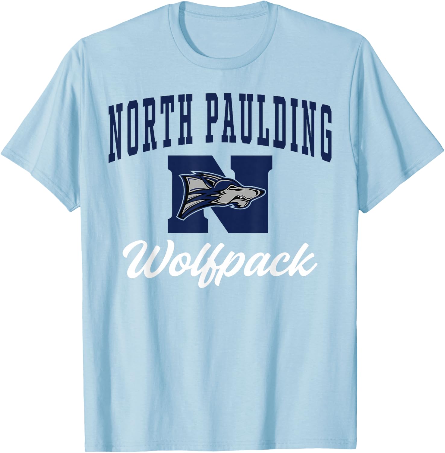 North Paulding High School Wolfpack C3 T-Shirt - T-Shirt | Light Blue