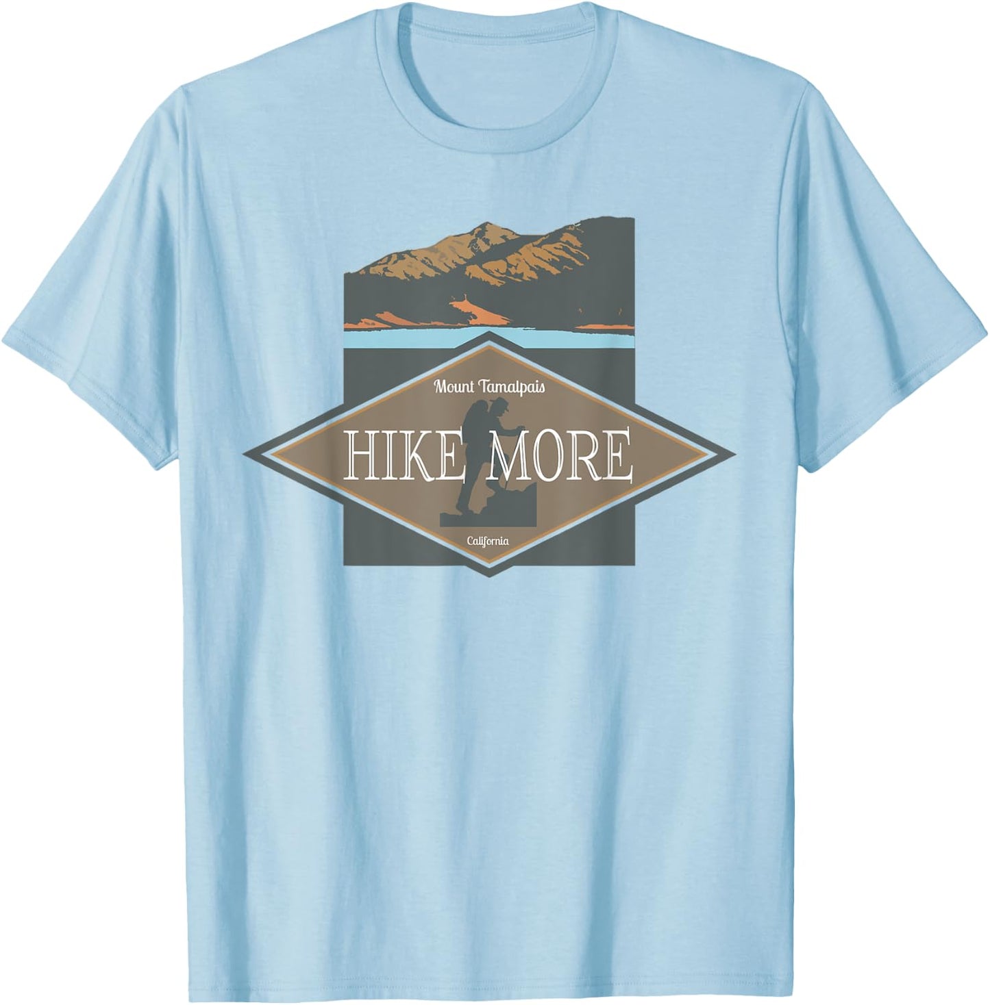 Hike More Mt. Tamalpais T-Shirt - T-Shirt | Light Blue