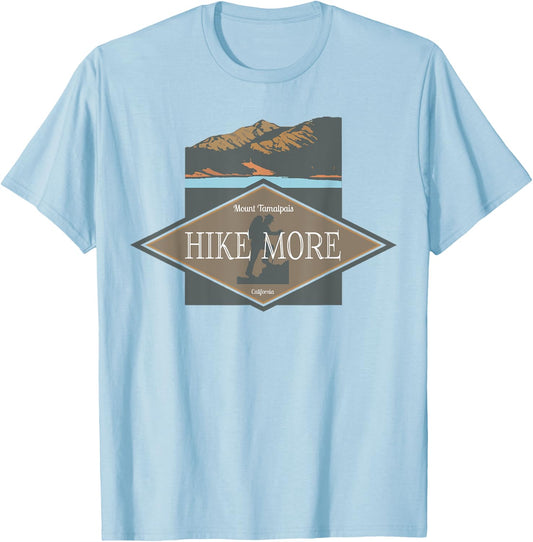 Hike More Mt. Tamalpais T-Shirt - T-Shirt | Light Blue