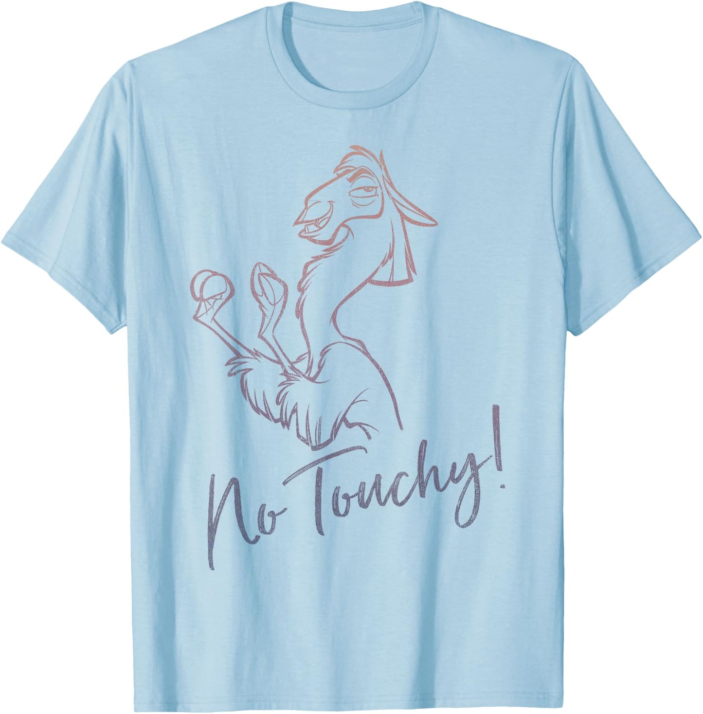 Disney Emperor's New Groove Llama No Touchy! Graphic T-Shirt - T-Shirt | Light Blue