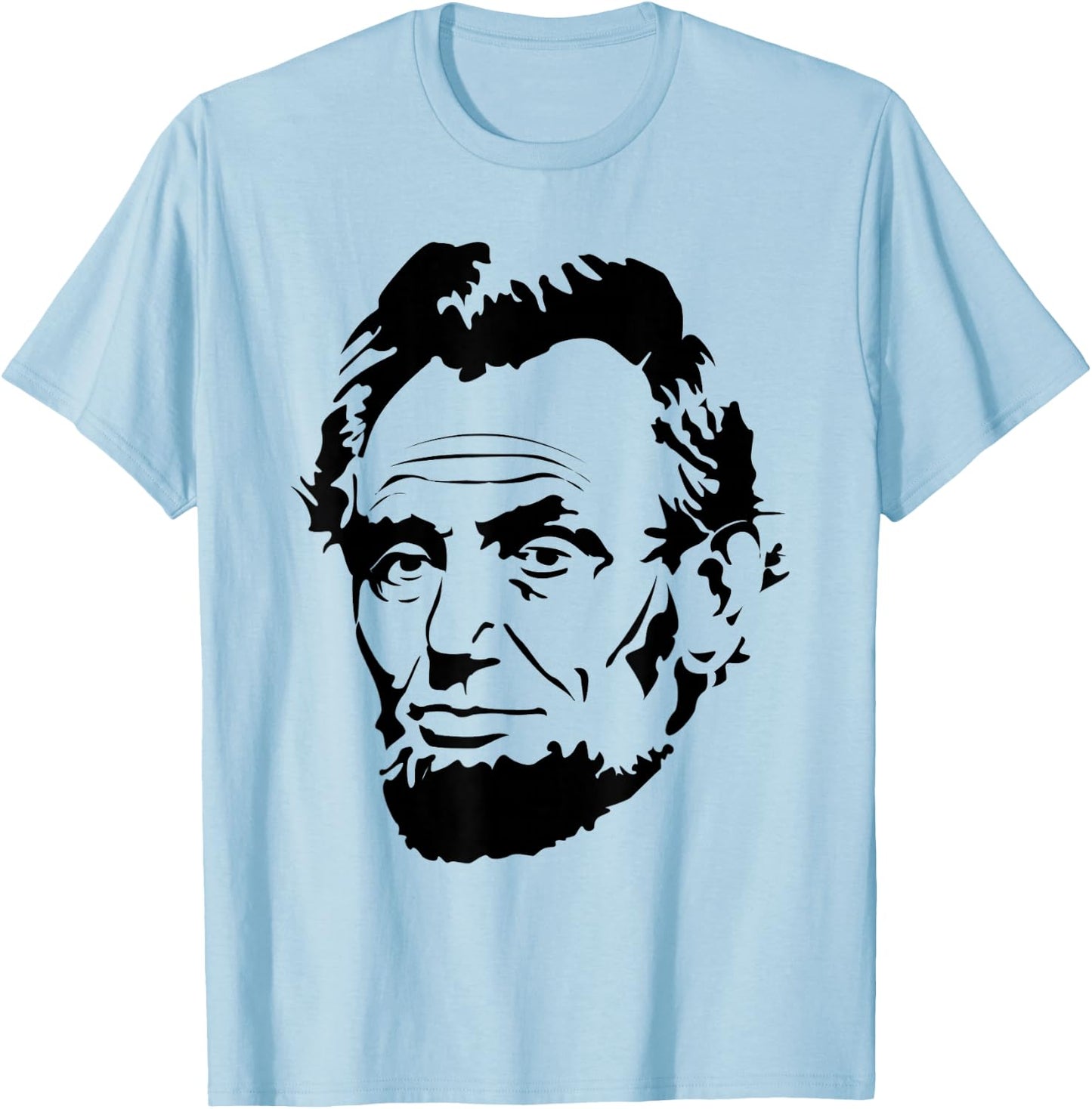 Abraham Lincoln Presidential Portrait Vintage Abe Lincoln T-Shirt - T-Shirt | Light Blue