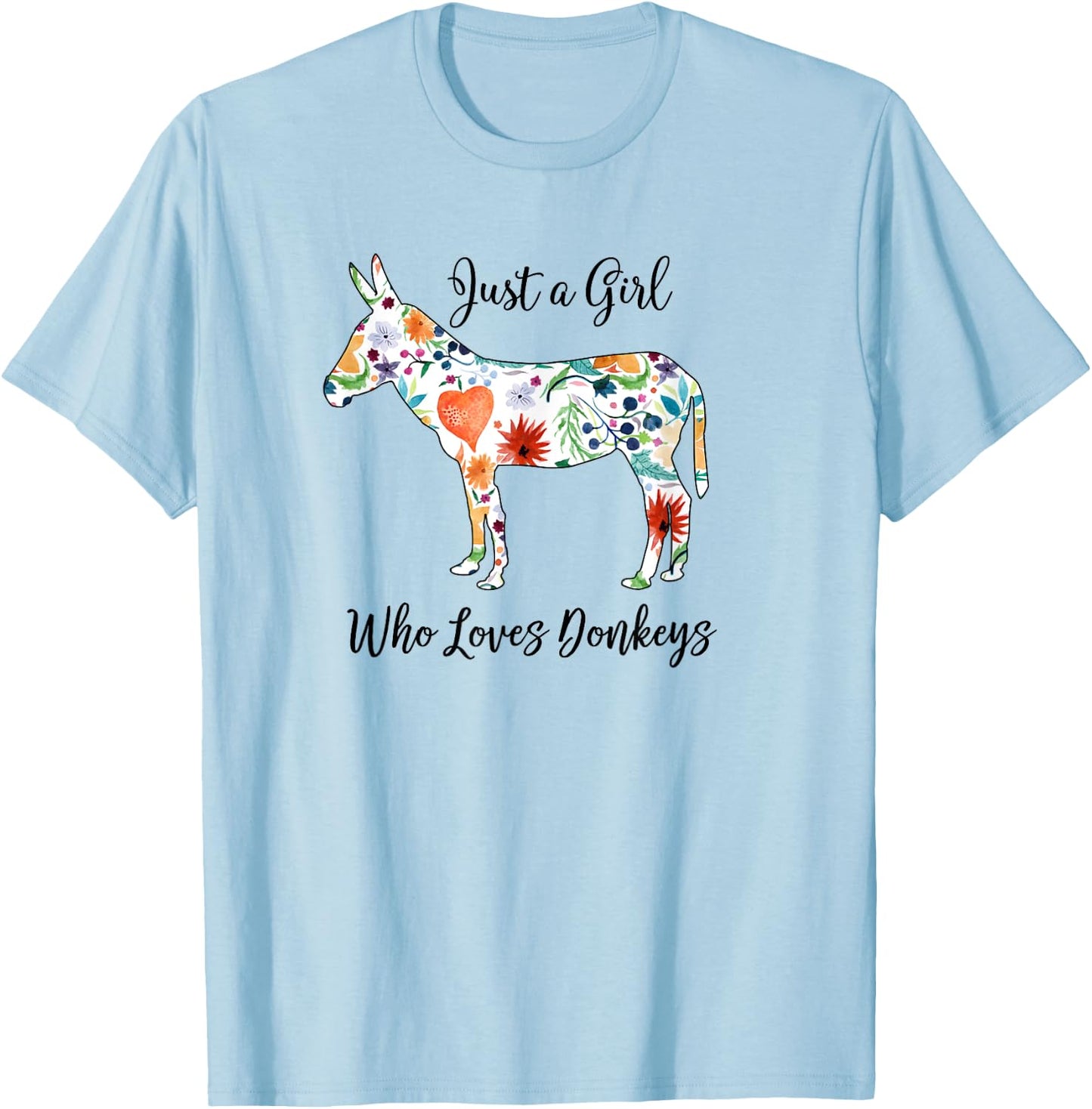 LOVES DONKEYS Shirt T-Shirt - T-Shirt | Light Blue