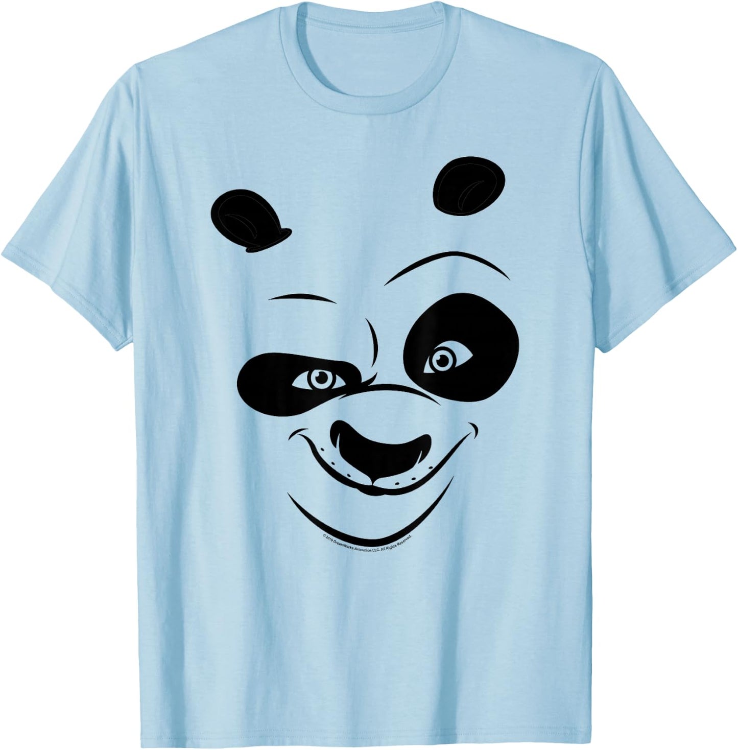 Kung Fu Panda Po Big Face Costume T-Shirt - T-Shirt | Light Blue