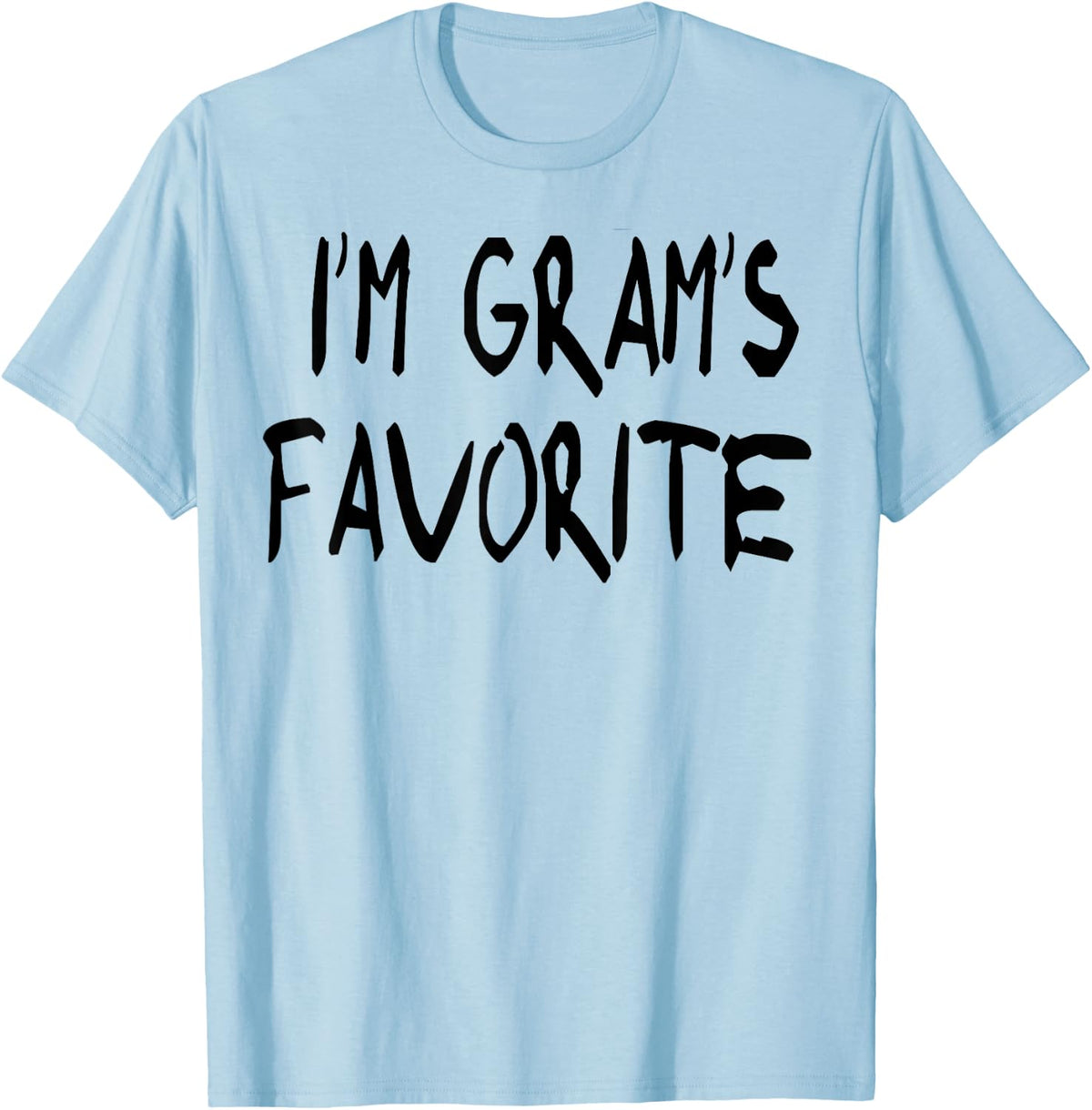 Grandmother I'm Gram's Favorite Grandma T shirt T-Shirt - T-Shirt | Light Blue