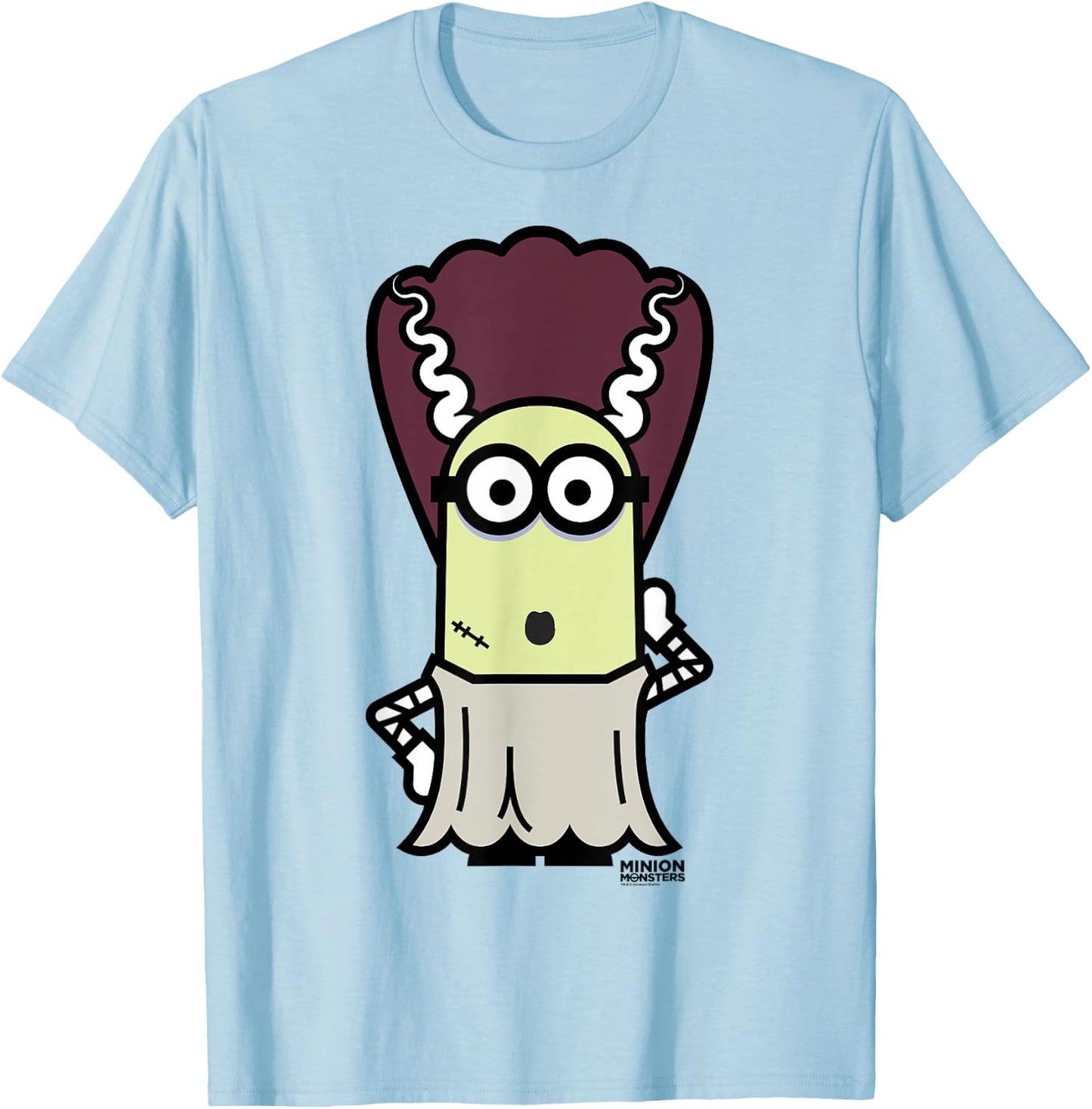 Despicable Me Monster Halloween Bride Graphic T-Shirt - T-Shirt | Light Blue