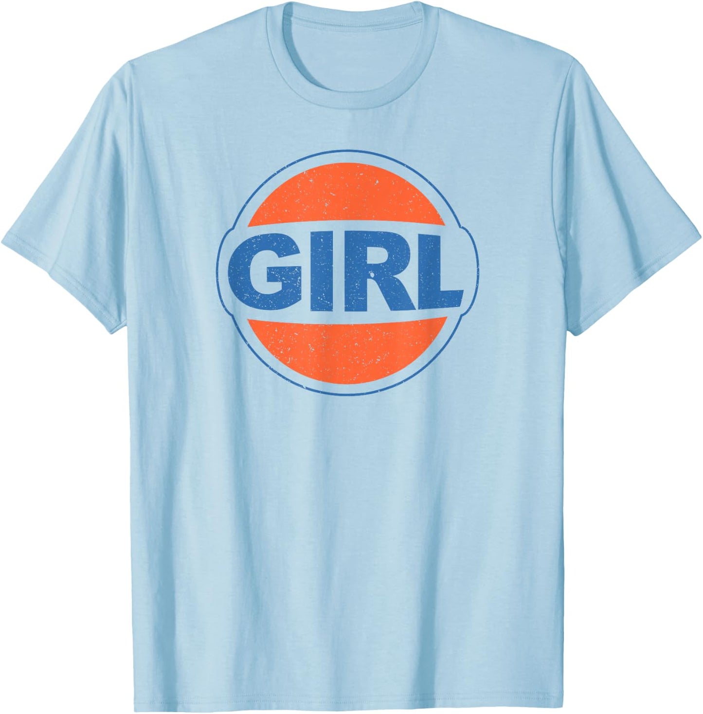 Girl Retro 90s Y2K Mcbling Trendy 2000s Bimbo Girl T-Shirt - T-Shirt | Light Blue
