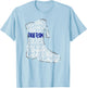 Drill Team Marching Band Word Cloud Art T-Shirt - T-Shirt | Light Blue