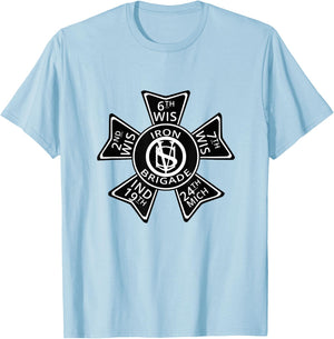 US American Civil Union Iron Brigade T-Shirt - T-Shirt | Light Blue