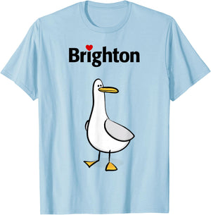 I Love Brighton T-Shirt - T-Shirt | Light Blue