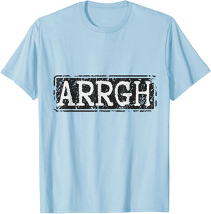 Arrgh Funny Horror T-Shirt - T-Shirt | Light Blue