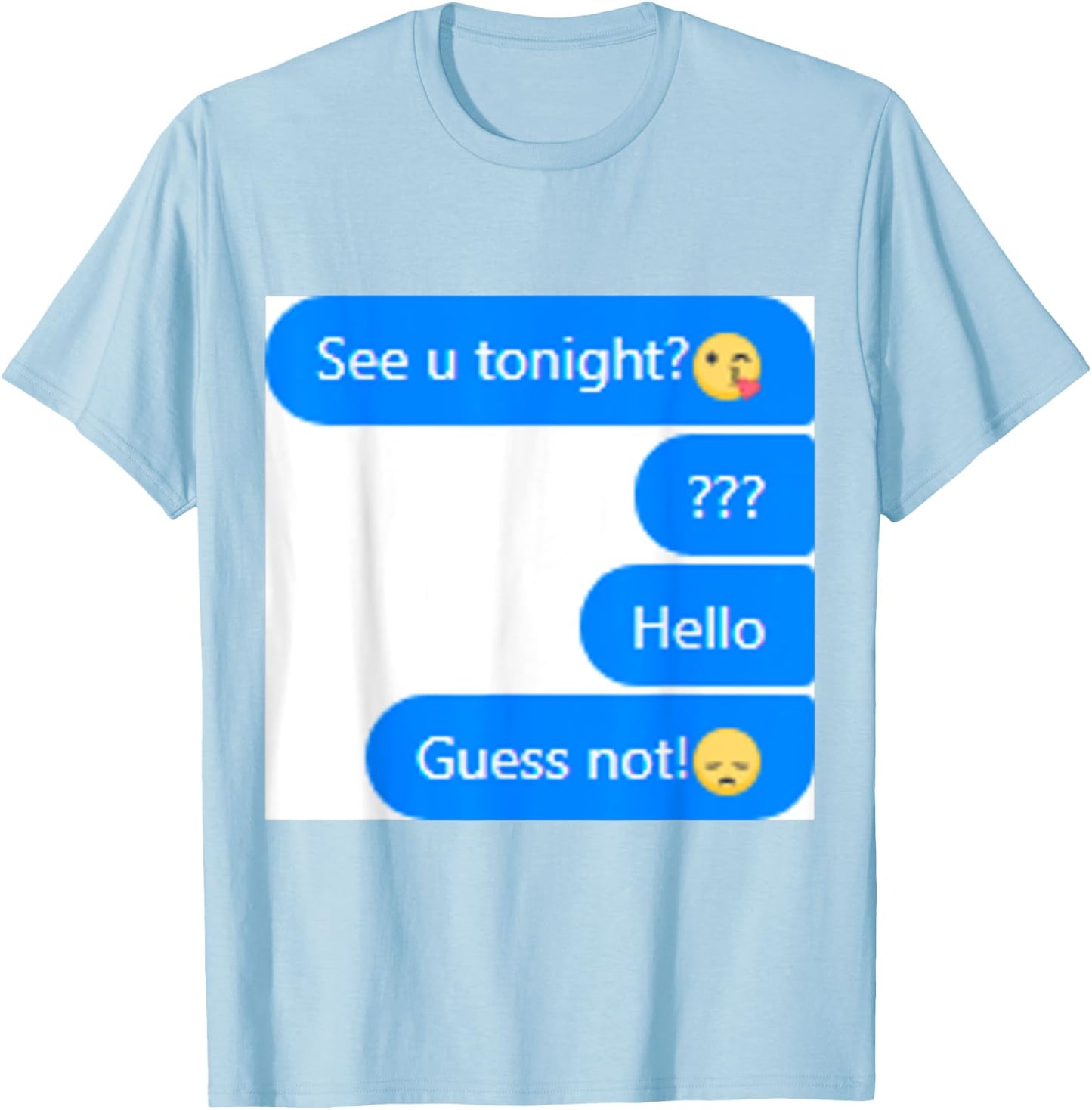Women Ghosted Costume T-Shirt - T-Shirt | Light Blue