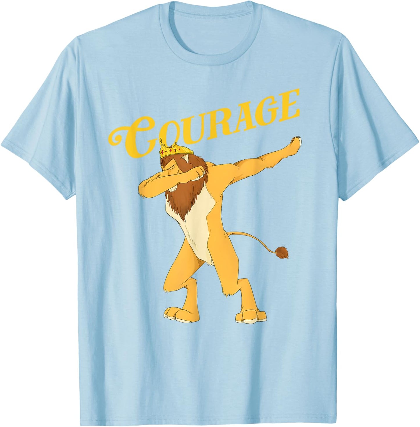 Cowardly Lion Dab - The Wizard Of Oz - Courage T-Shirt - T-Shirt | Light Blue
