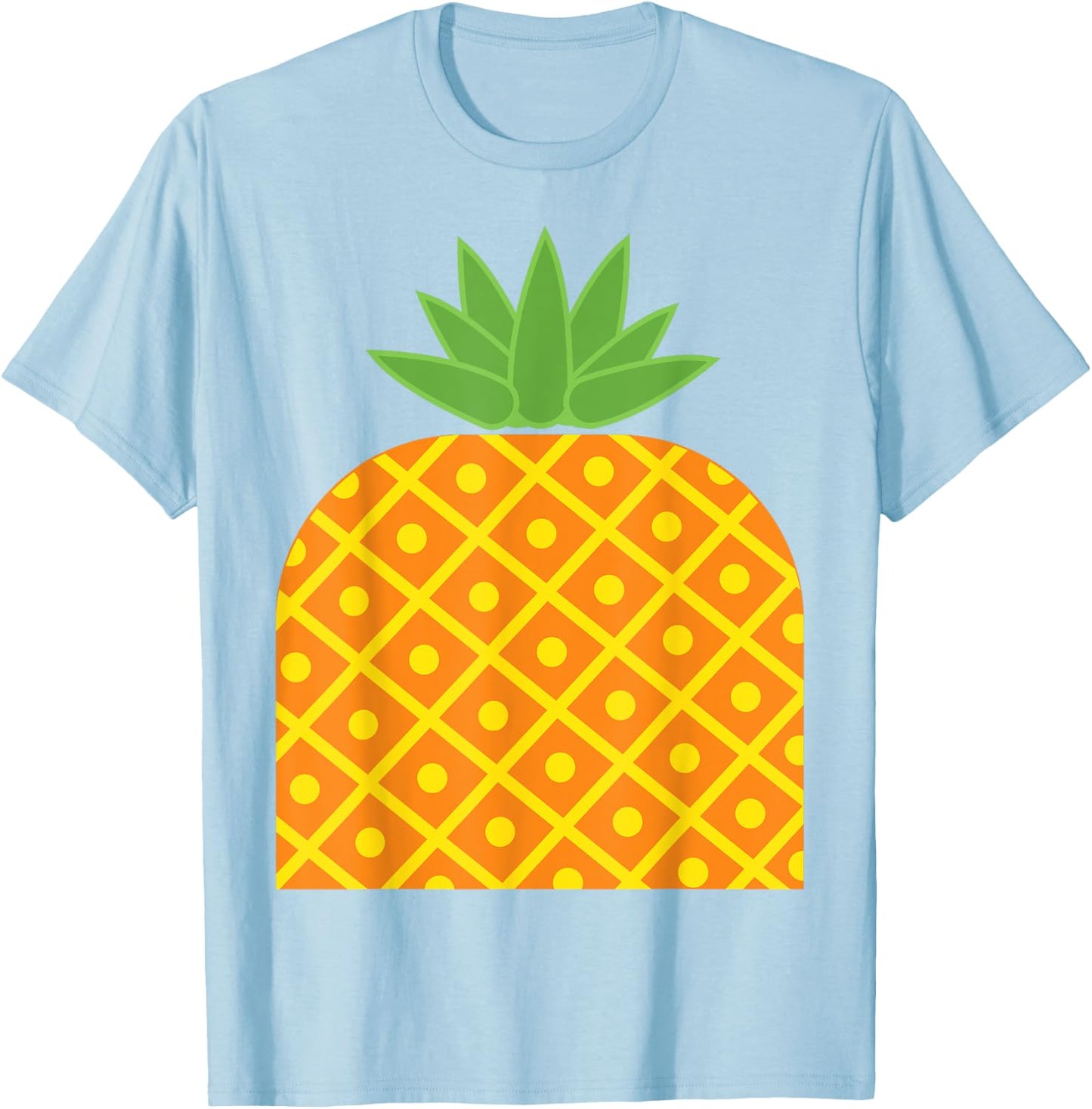 Pineapple Fruit Easy Lazy DIY Halloween Costume T-Shirt - T-Shirt | Light Blue