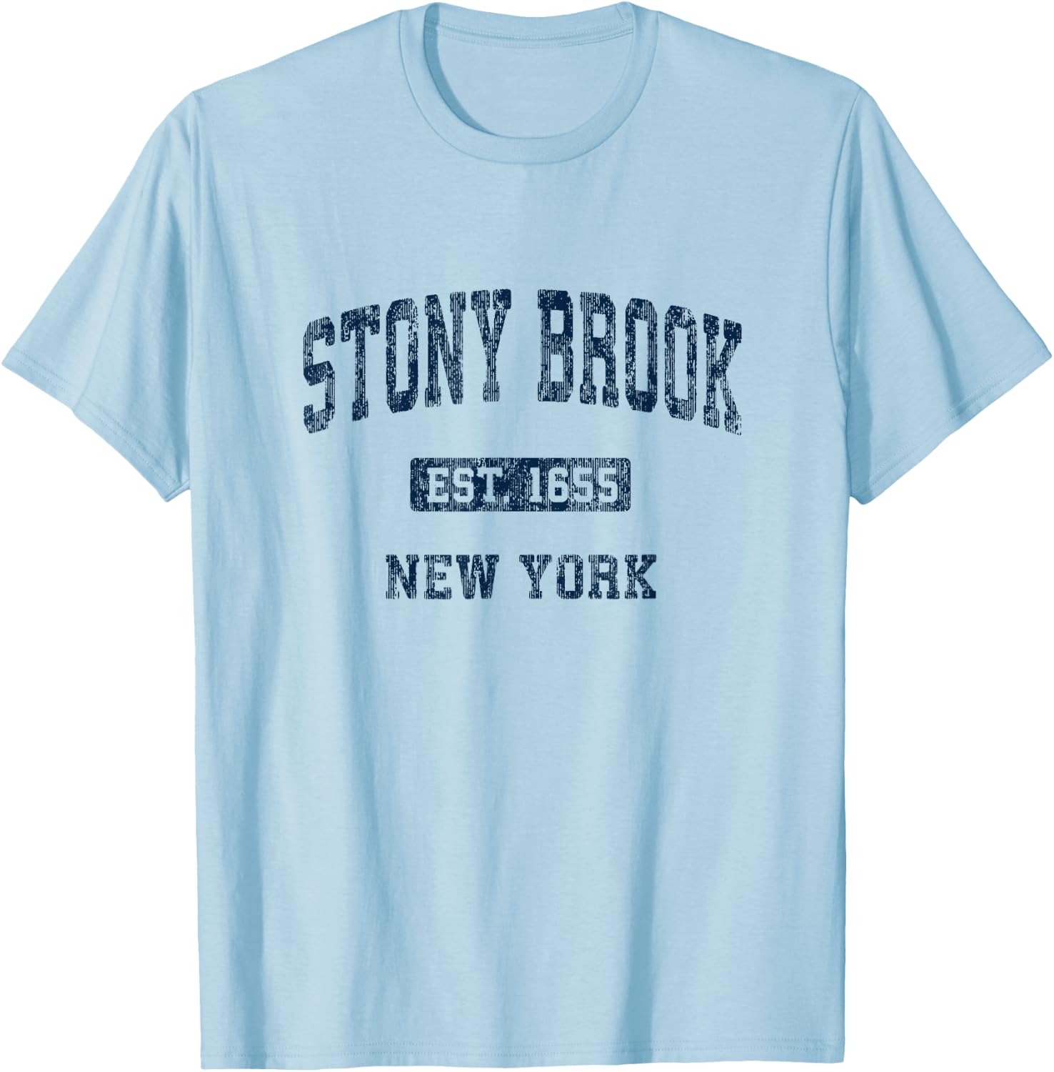 Stony Brook New York NY Vintage Athletic Sports Design T-Shirt - T-Shirt | Light Blue