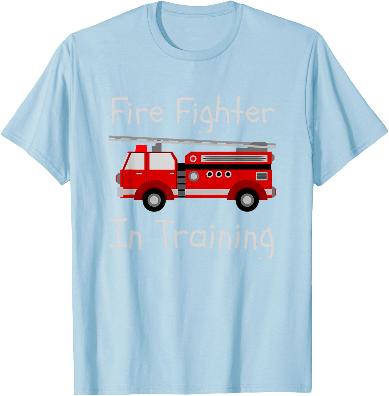 Fire Fighter In Training Fireman For Boys or Girls T-Shirt - T-Shirt | Light Blue
