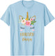 Cute Unicorn Nana Shirt, Boho Grandma Unicorn Gift T-Shirt - T-Shirt | Light Blue