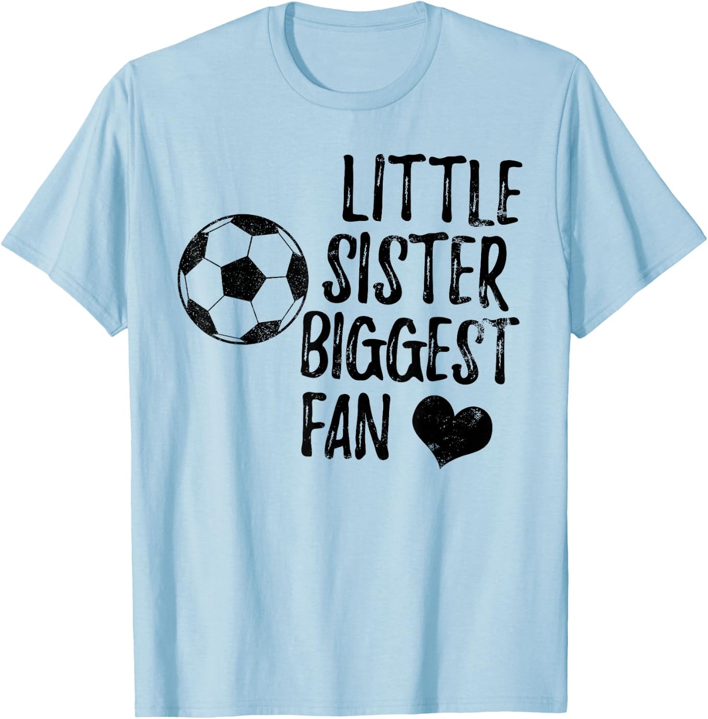 Soccer Sister Shirt Team Football Vintage Girls Boys T-Shirt - T-Shirt | Light Blue