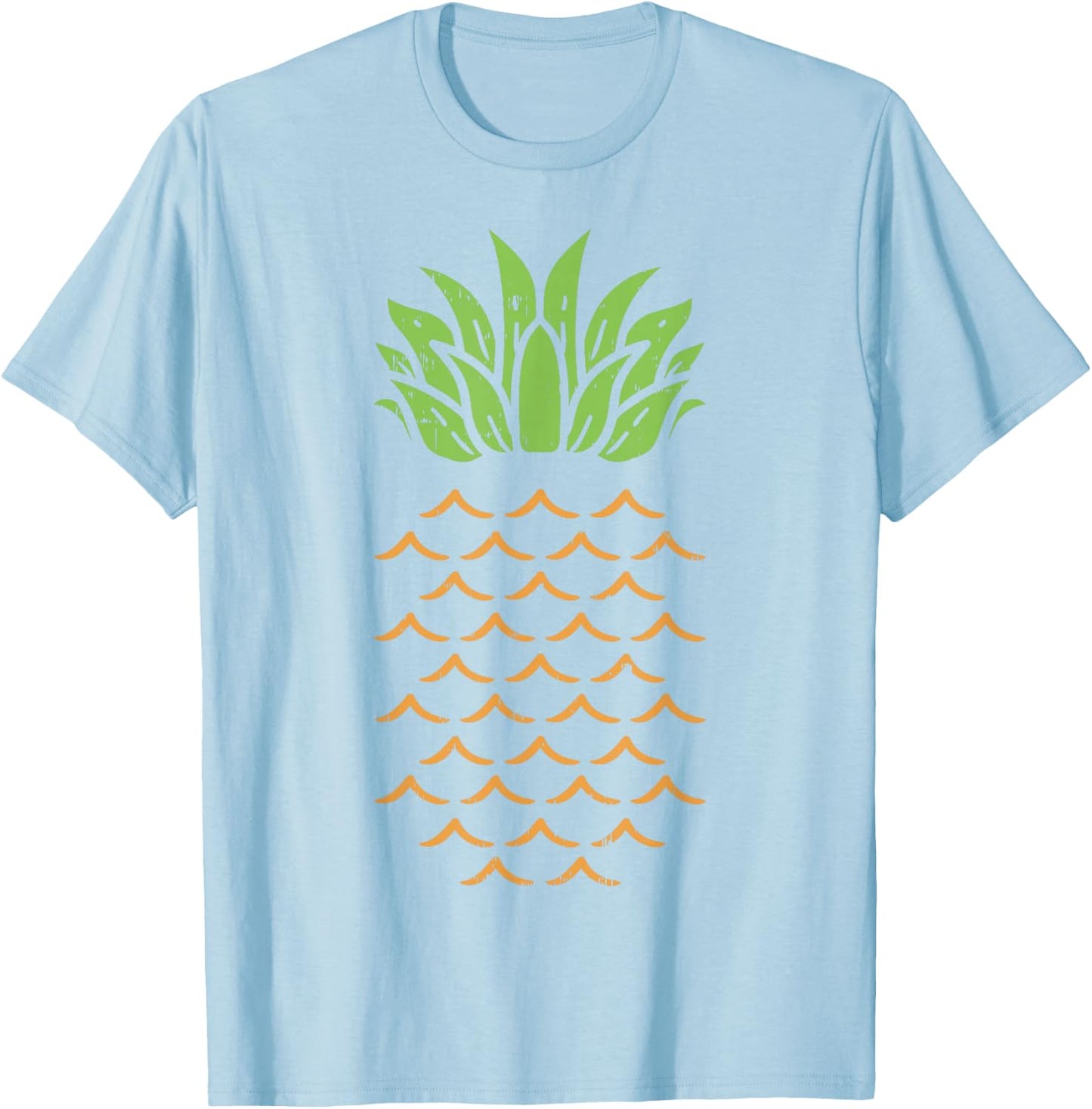 Pineapple Funny Fruit Food Lazy DIY Easy Halloween Costume T-Shirt - T-Shirt | Light Blue