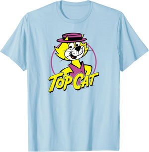 Top Cat Top Circle T-Shirt - T-Shirt | Light Blue