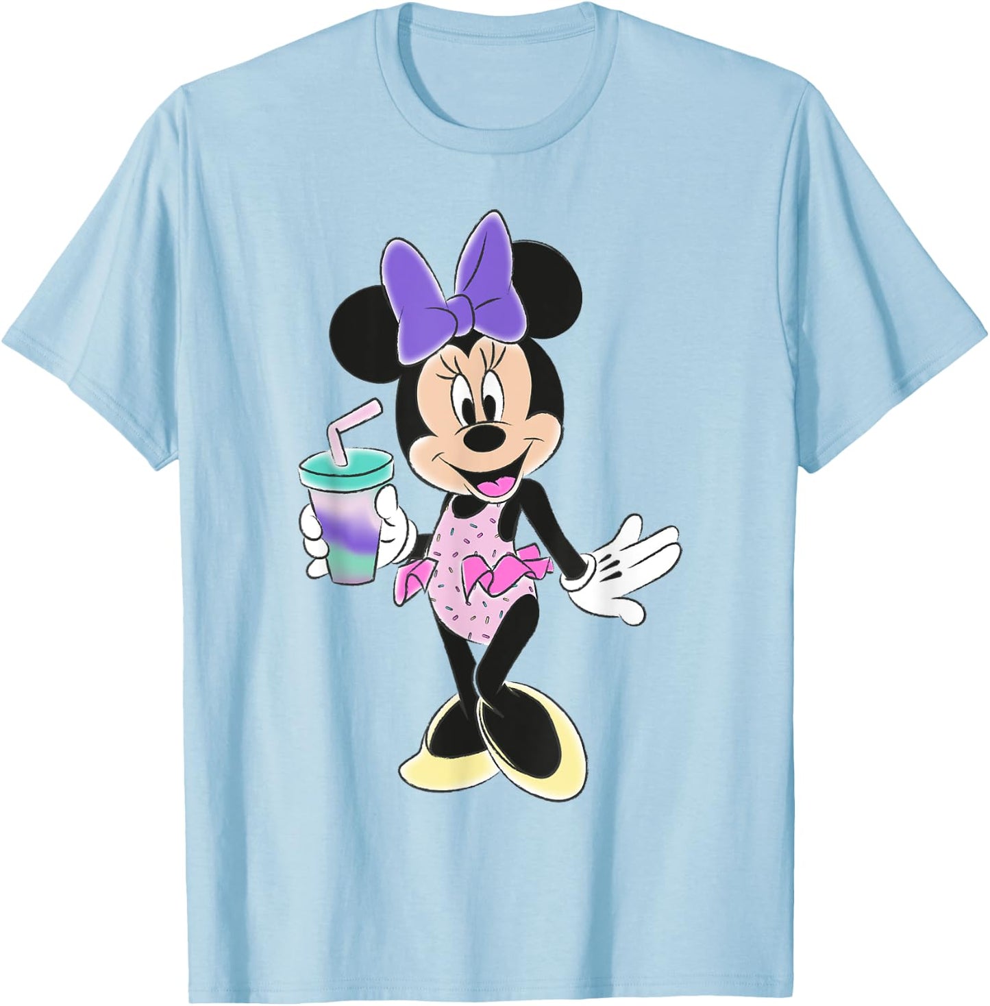 Disney - Minnie Mouse Unicorn Ruffle Swimsuit T-Shirt - T-Shirt | Light Blue