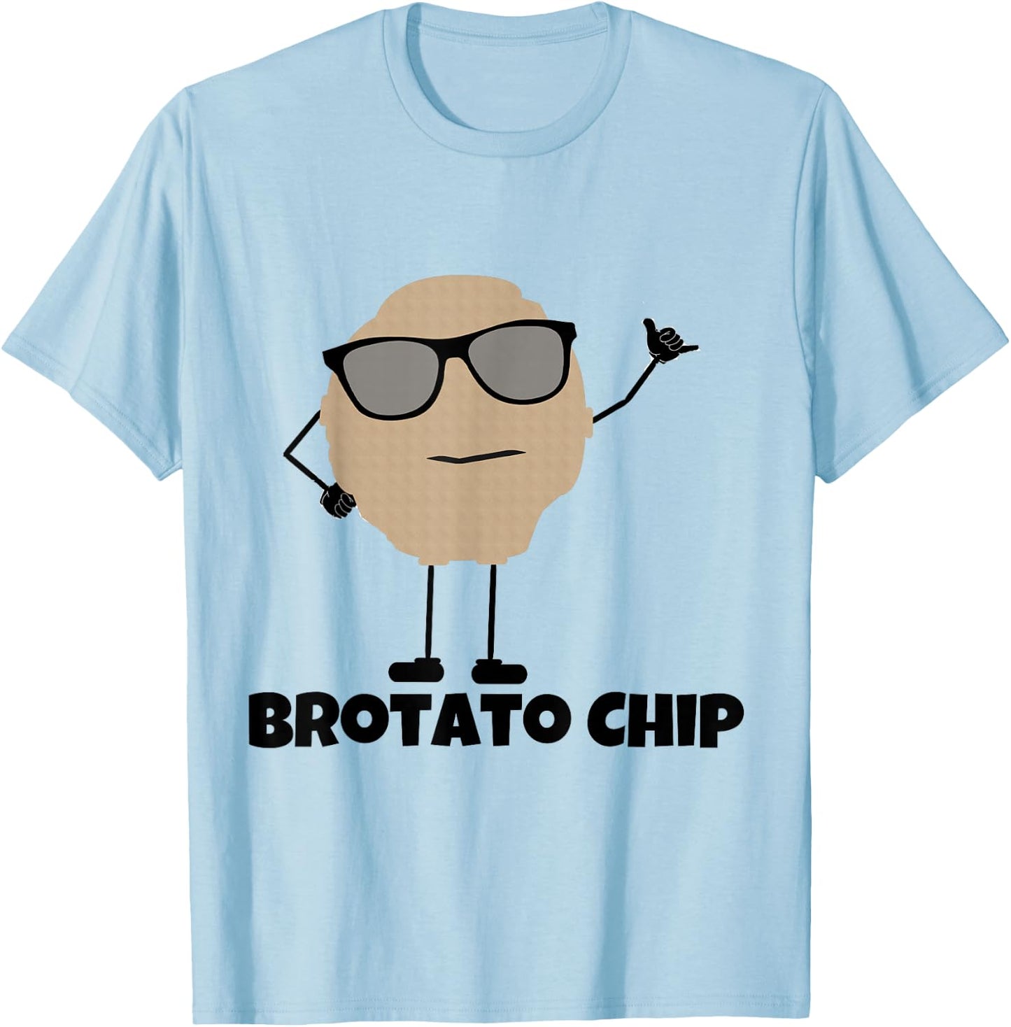Brotato Chip T-Shirt - T-Shirt | Light Blue