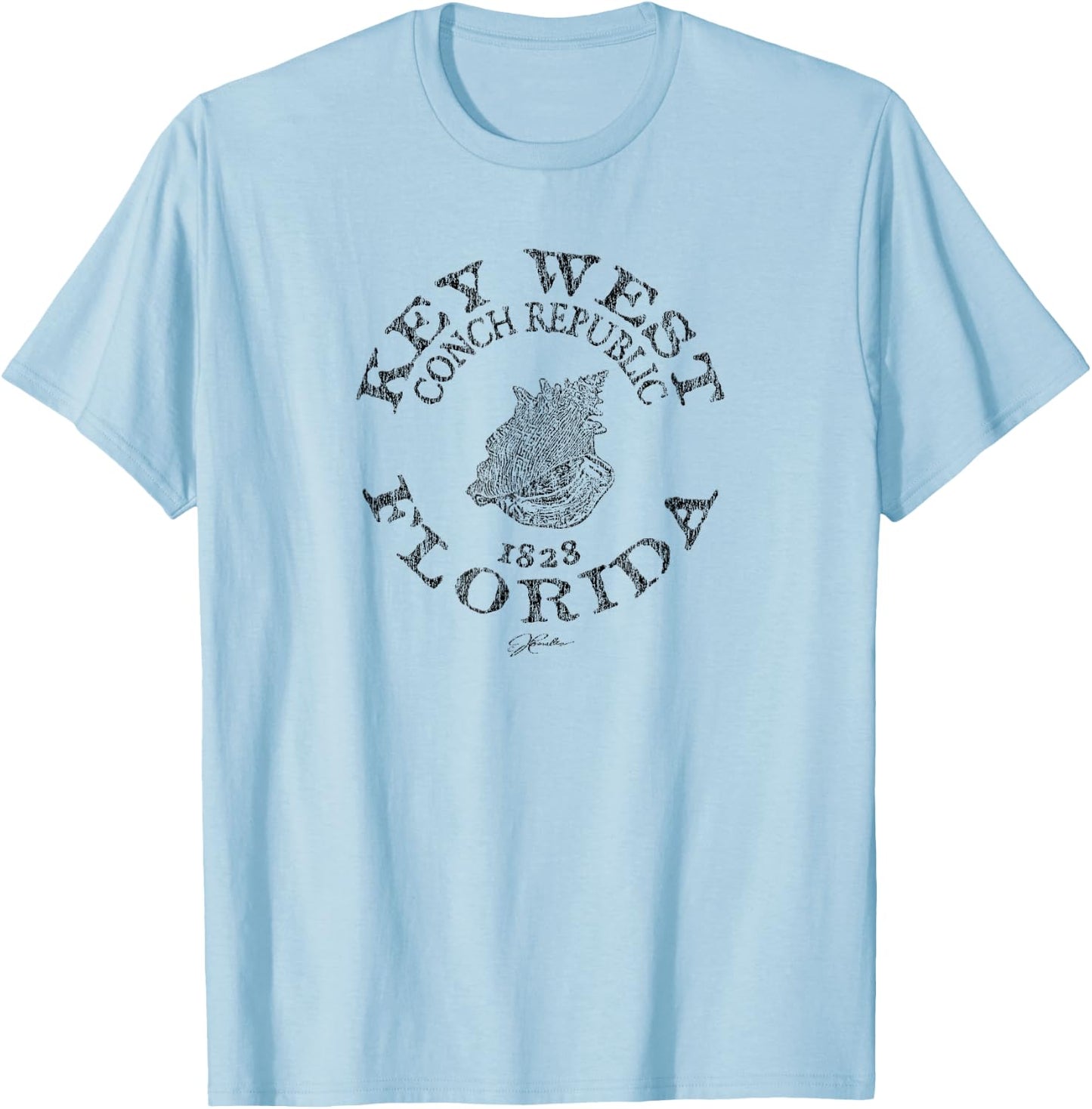 JCombs: Key West, FL, Conch Republic T-Shirt - T-Shirt | Light Blue