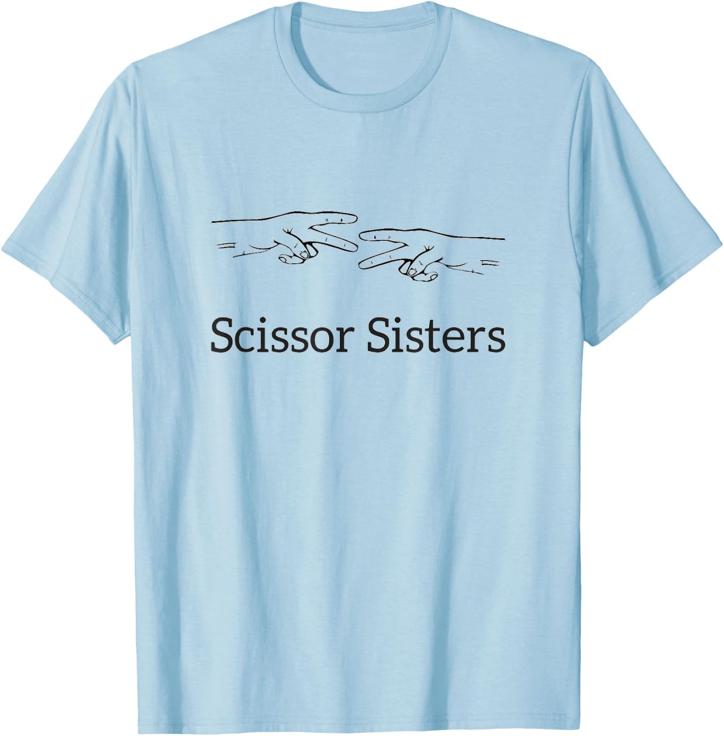 Scissor Sisters - Rock, Paper Scissors T-Shirt - T-Shirt | Light Blue