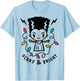 Universal Monsters Christmas Scary And Bright Bride T-Shirt - T-Shirt | Light Blue