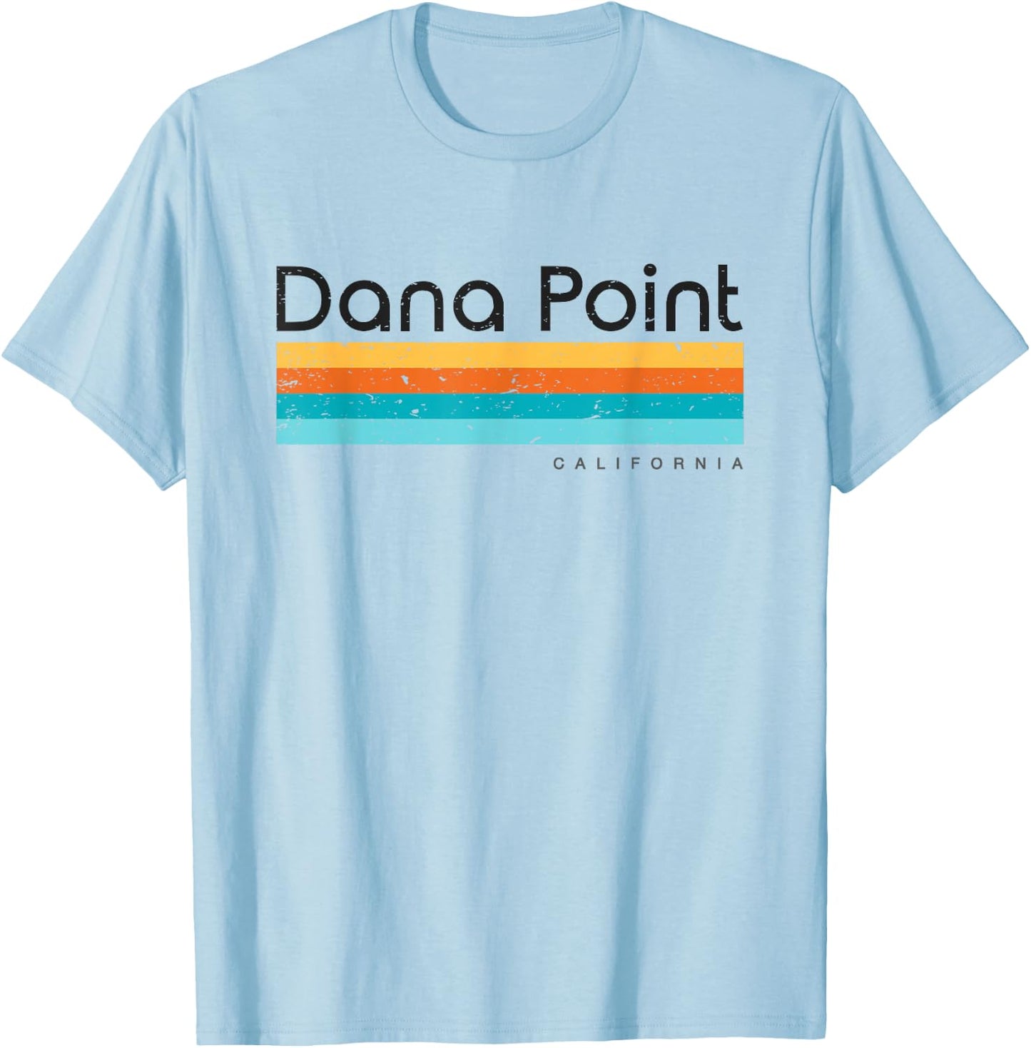 Vintage Dana Point California Retro Design T-Shirt - T-Shirt | Light Blue